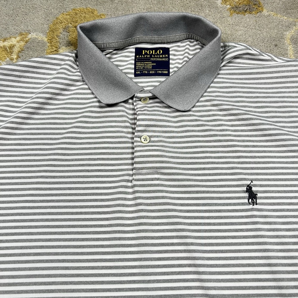 Ralph Lauren Polo Shirt Mens XXL Pony Logo Performance Wicking Golf Stretch